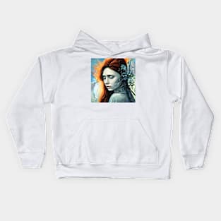 redhead girl Kids Hoodie